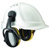 Earmuffs on hardhat