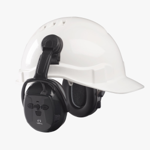 Bluetooth Xstream Headset on Hard Hat