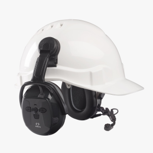 Hellberg Bluetooth Headset On Hard hat