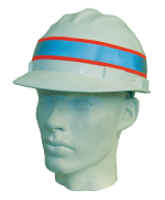 LVM Orange Reflective Band on hard hat