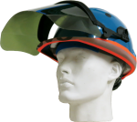 LVM Orange Orbis Uni on Hard hat tinted visor